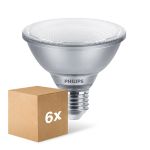 Multipack 6x Philips Master Value LED Bulb Reflector E27 PAR30 9.5W 760lm 25D - 930 Warm White | Best Colour Rendering - Dimmable - Replaces 75W