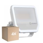 Multipack 4x Ledvance LED Floodlight Aluminium White 41//27W 6000lm 100D - 865 Daylight | IP66 - Symmetrical