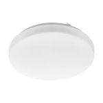 Eglo Wall and Ceiling Light Frania Steel White 10W 1100lm - 830 Warm White | IP20 