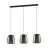 Eglo Pendant Curasao Steel Black | IP20 - Suitable for 3x E27 