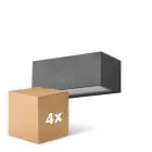 Multipack 4x D'Lite Wall Light Bello Black Up & Down 12W 850lm - 830 Warm White| IP54