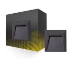 Bright Choice Wall Light Clover PC Anthracite 1.5W 100lm - 840 Cool White 