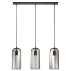 Eglo Pendant Roccamena Black, Copper | Suitable for 3x E27