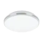 Eglo Wall and Ceiling Light Pinetto Steel White 15.6W 1900lm - 840 Cool White | IP44 