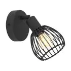 Eglo Wall Light Sonni Steel Black | IP20 - Suitable for 1x E14